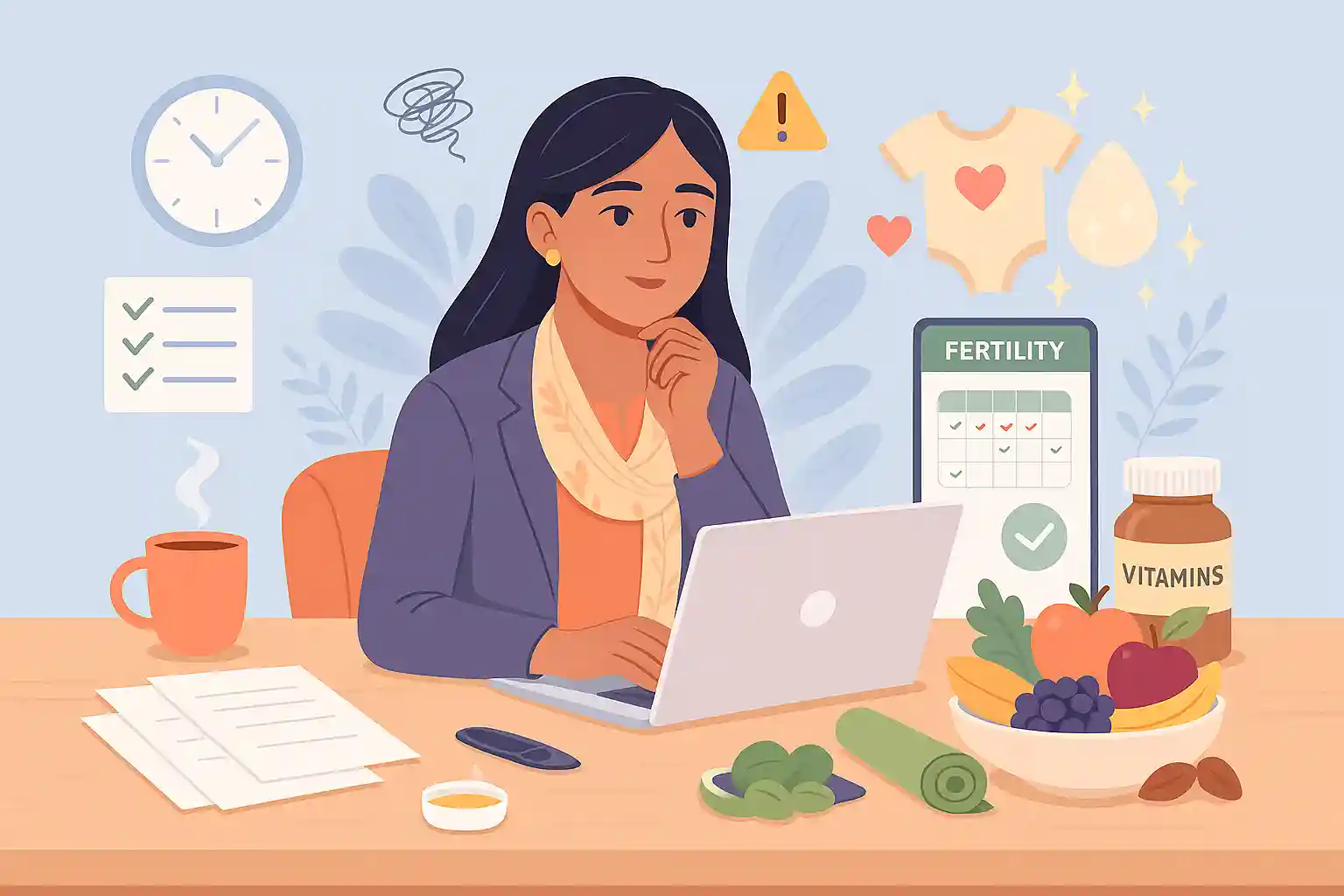 The Working Woman's Guide to Fertility: Managing Career Stress While Planning Pregnancy