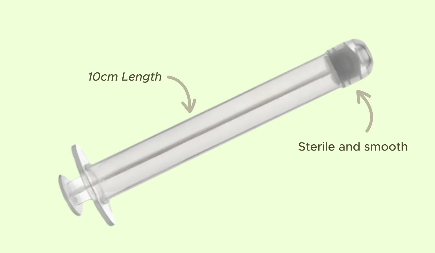Detailed view of insemination device